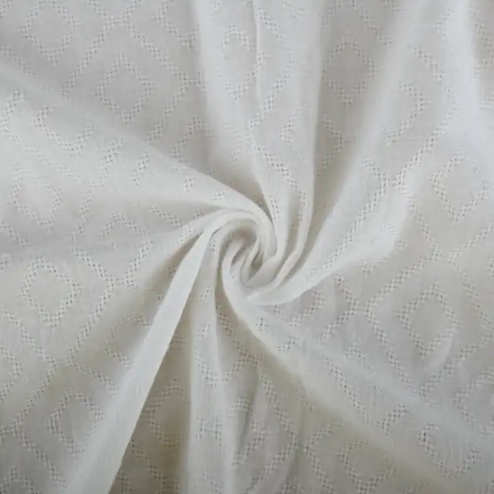 India Fabric for Shirt Cotton YD Jacquard Natural Woven Fabric Cotton White color buy from India wholesaler bulk order at wholesale price free worldwide shipping Alibaba