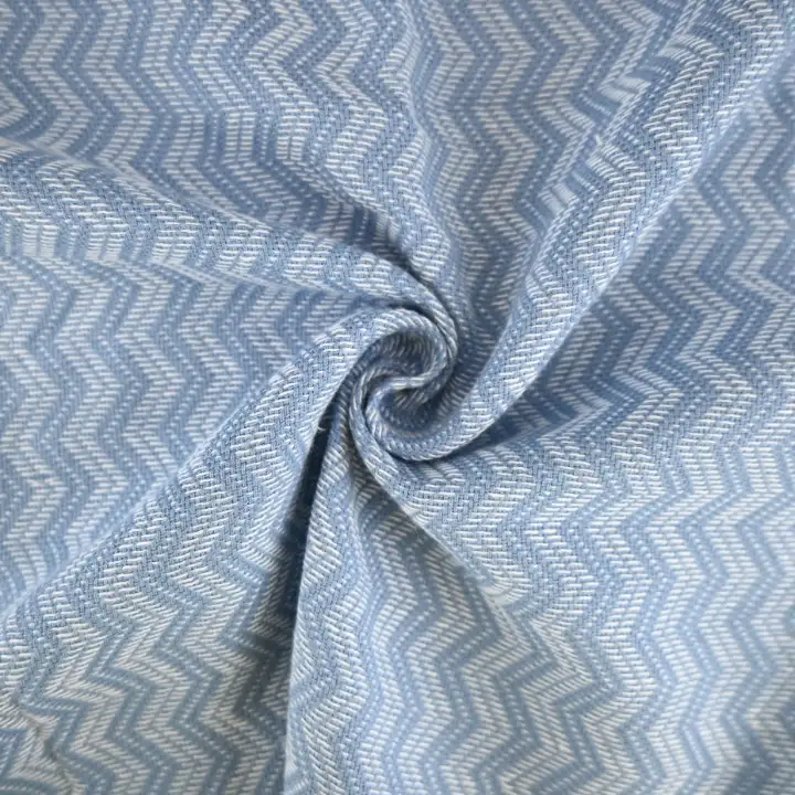 India Fabric for Jackets Cotton YD Jacquard Natural Woven Fabric Cotton Blue color buy from India wholesaler bulk order at wholesale price free worldwide shipping Alibaba