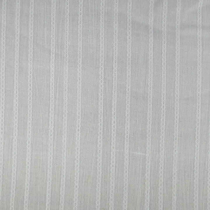 India Fabric for Shirt Cotton Dobby Natural Woven Fabric Cotton Off White color buy from India wholesaler bulk order at wholesale price free worldwide shipping Alibaba