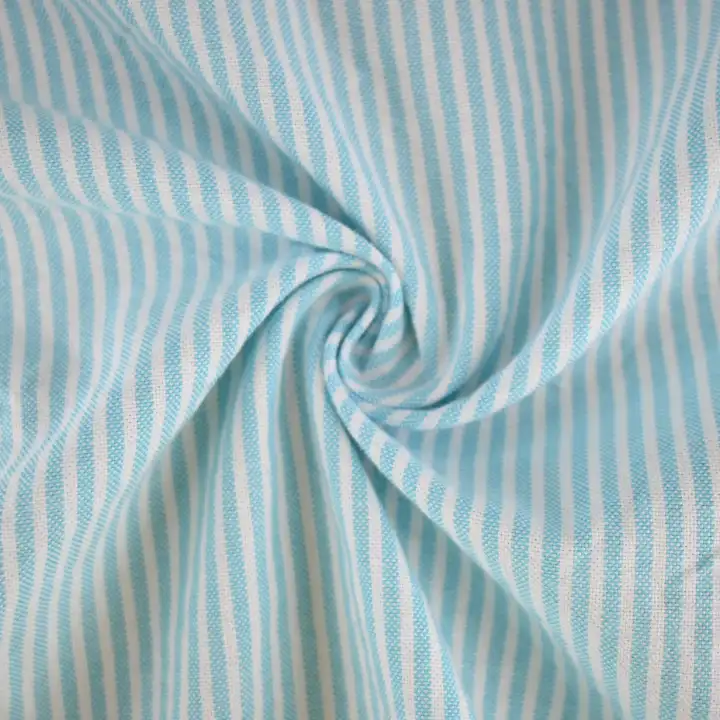 India Fabric for Shirt Cotton YD Oxford Natural Woven Fabric Cotton Sky Blue color buy from India wholesaler bulk order at wholesale price free worldwide shipping Alibaba