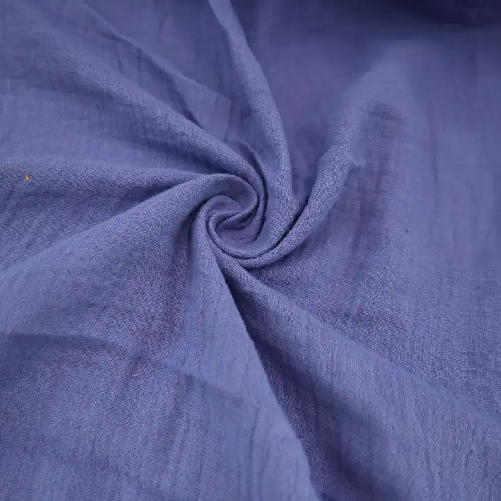 India Fabric for Pajamas Cotton Double Layer Natural Woven Fabric Cotton Purple color buy from India wholesaler bulk order at wholesale price free worldwide shipping Alibaba