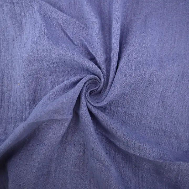 India Fabric for Pajamas Cotton Double Layer Natural Woven Fabric Cotton Purple color buy from India wholesaler bulk order at wholesale price free worldwide shipping Alibaba