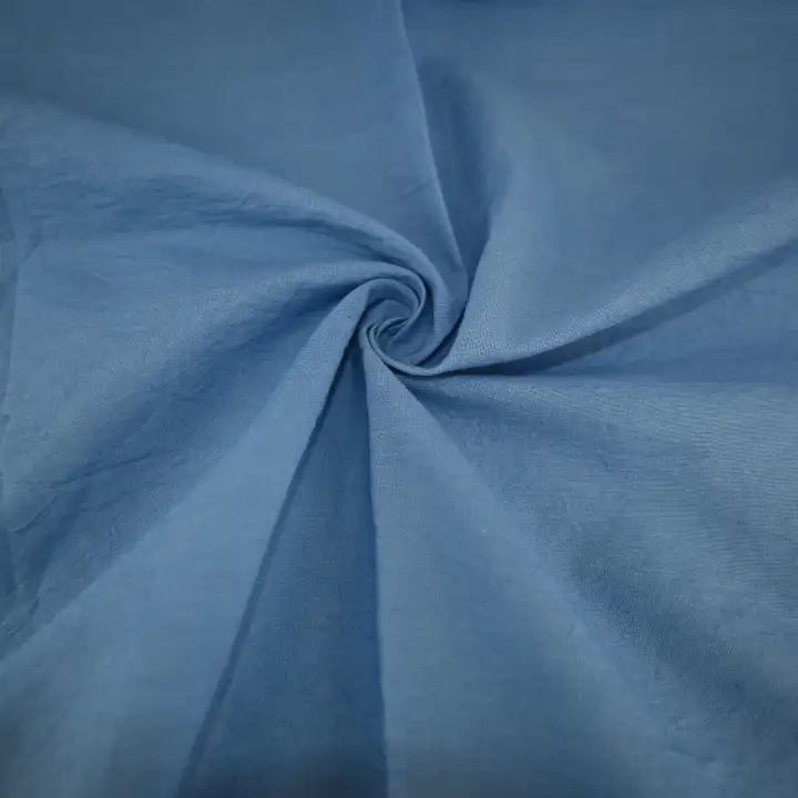 India Fabric for Blouse Cotton Plain Natural Woven Fabric Cotton Blue color buy from India wholesaler bulk order at wholesale price free worldwide shipping Alibaba