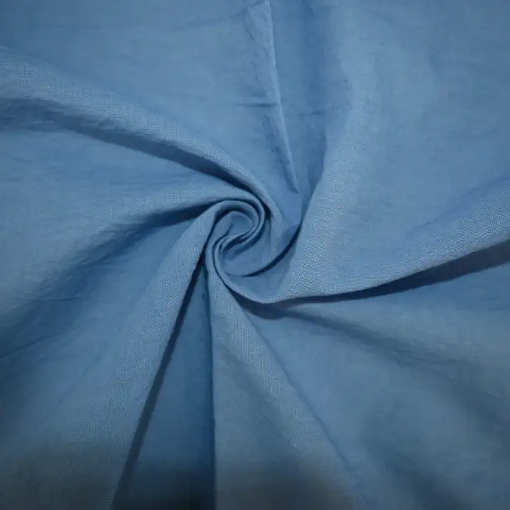 India Fabric for Blouse Cotton Plain Natural Woven Fabric Cotton Blue color buy from India wholesaler bulk order at wholesale price free worldwide shipping Alibaba