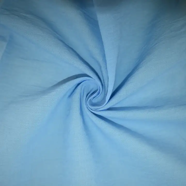 India Fabric for Blouse Cotton Plain Natural Woven Fabric Cotton Sky Blue color buy from India wholesaler bulk order at wholesale price free worldwide shipping Alibaba