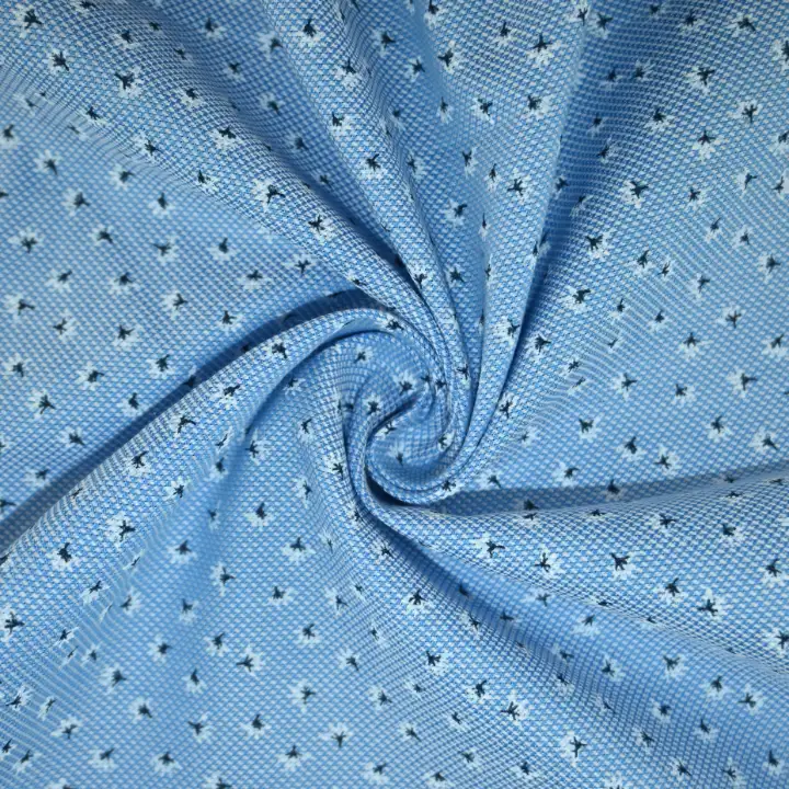 India Fabric for Shirt Cotton YD Oxford Natural Woven Fabric Cotton Blue YD Printed color buy from India wholesaler bulk order at wholesale price free worldwide shipping Alibaba