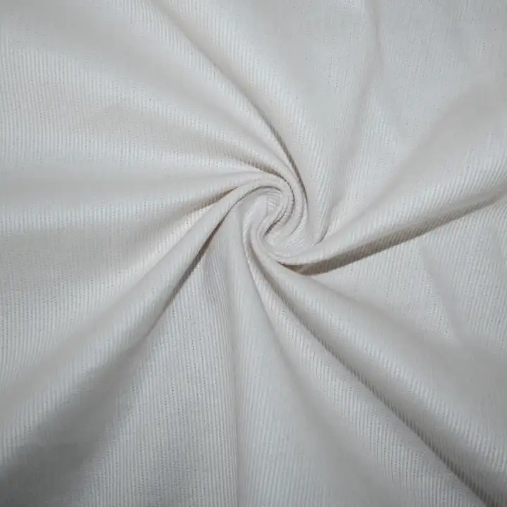 India Fabric for Shirt Cotton Corduroy Natural Woven Fabric Cotton Off White color buy from India wholesaler bulk order at wholesale price free worldwide shipping Alibaba