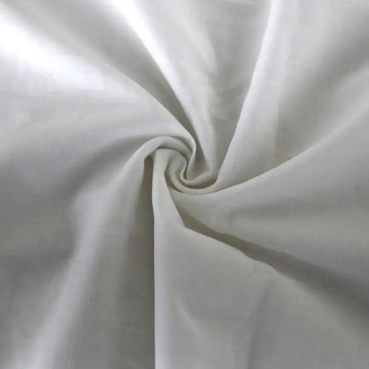 India Fabric for Shirt Cotton Plain Natural Woven Fabric Cotton Off White color buy from India wholesaler bulk order at wholesale price free worldwide shipping Alibaba