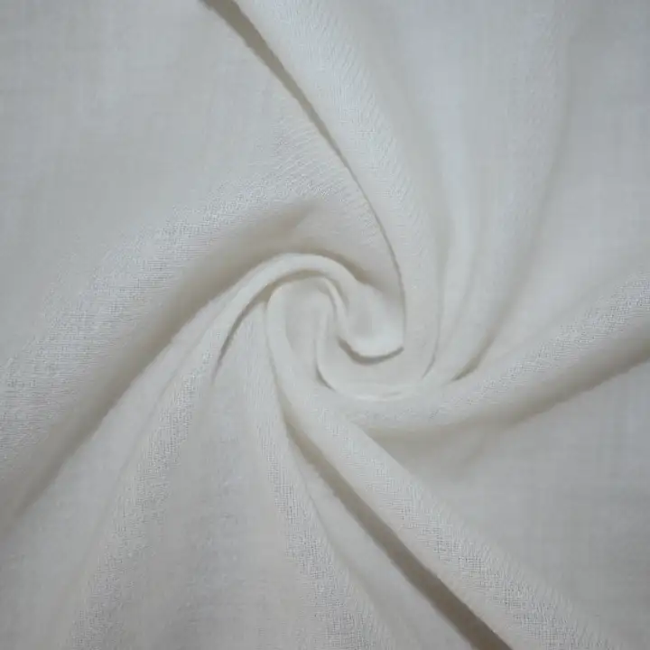 India Fabric for Shirt Cotton Plain Natural Woven Fabric Cotton Viscose Off White color buy from India wholesaler bulk order at wholesale price free worldwide shipping Alibaba