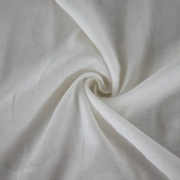 India Fabric for Shirt Cotton Plain Natural Woven Fabric Cotton Viscose Off White color buy from India wholesaler bulk order at wholesale price free worldwide shipping Alibaba