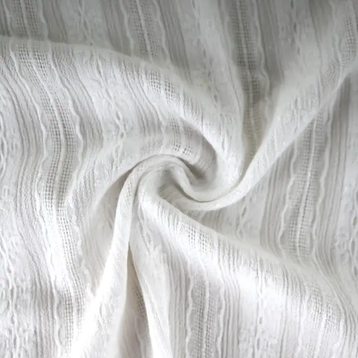 India Fabric for Shirt Viscose/Rayon Crepe Natural Woven Fabric Viscose Off White color buy from India wholesaler bulk order at wholesale price free worldwide shipping Alibaba