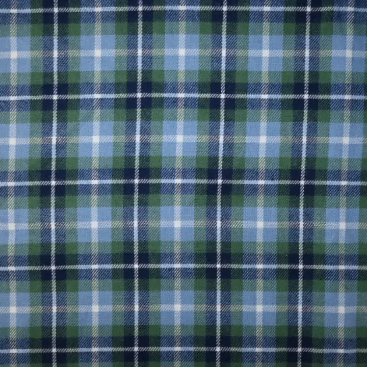 India Fabric for Shirt Cotton YD Flannel Natural Woven Fabric Cotton Blue/Green Check color buy from India wholesaler bulk order at wholesale price free worldwide shipping Alibaba