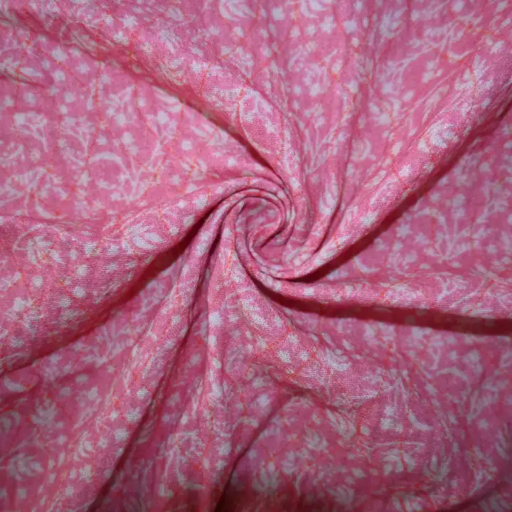 India Fabric for Pajamas Cotton Double Layer Natural Woven Fabric Cotton Flower Printed color buy from India wholesaler bulk order at wholesale price free worldwide shipping Alibaba