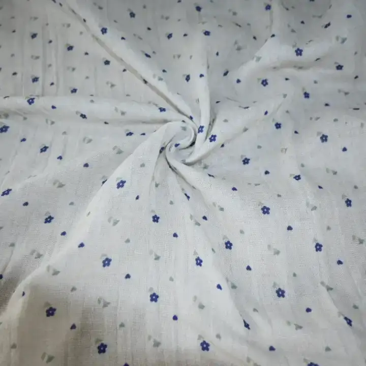 India Fabric for Pajamas Cotton Double Layer Natural Woven Fabric Cotton Printed color buy from India wholesaler bulk order at wholesale price free worldwide shipping Alibaba