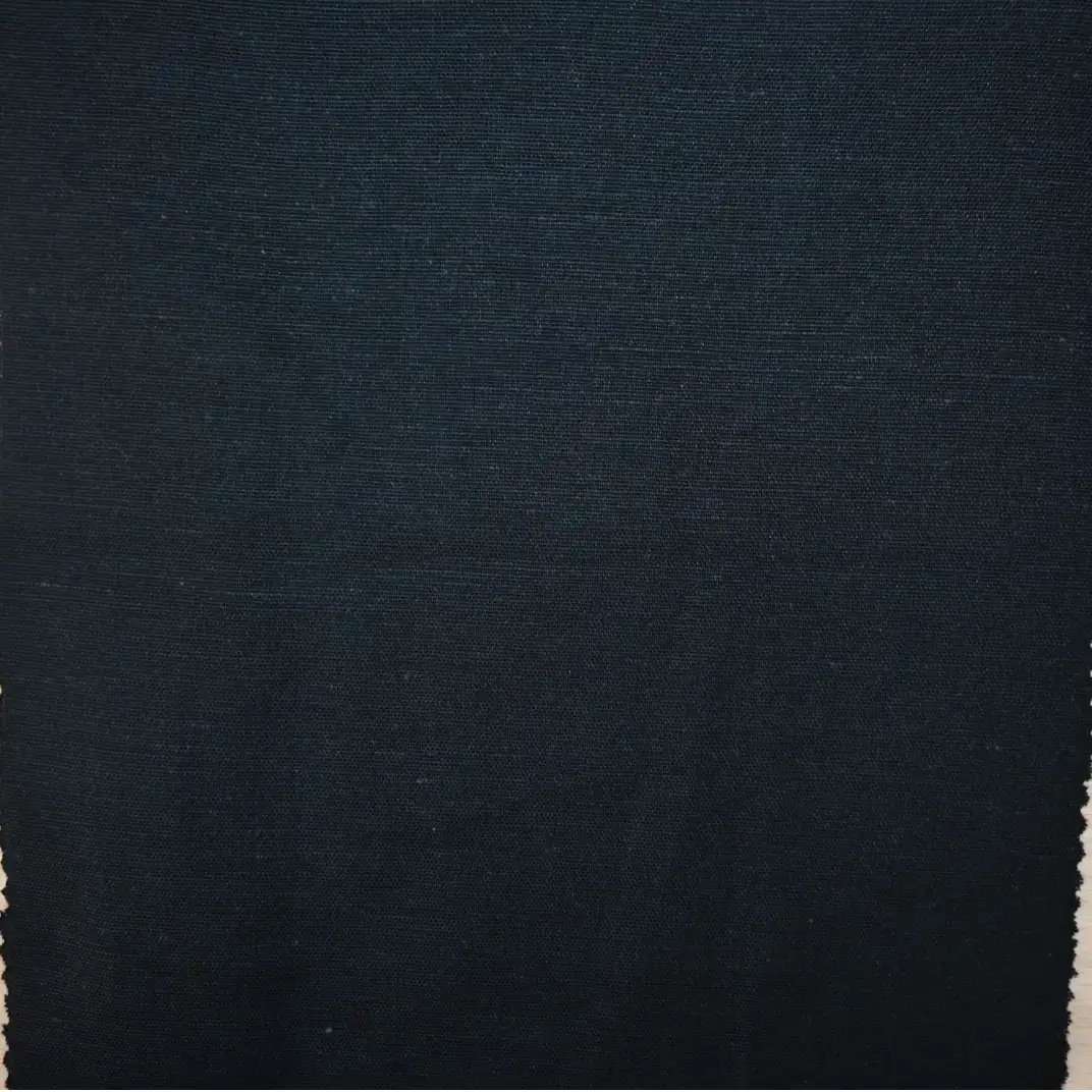 India Fabric for Shirt Cotton Plain Natural Woven Fabric visc / cot/ linen Black color buy from India wholesaler bulk order at wholesale price free worldwide shipping Alibaba