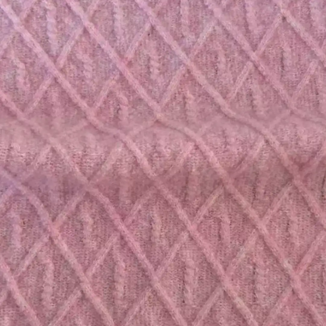 China Yarn for Roll Neck Jumper (Sweater),V-Neck Button Up Cardigan (Sweater) Air Spun Yarn Fancy Yarn Wool Recycled Polyester Spandex Pink color buy from China wholesaler bulk order at wholesale price free worldwide shipping Alibaba