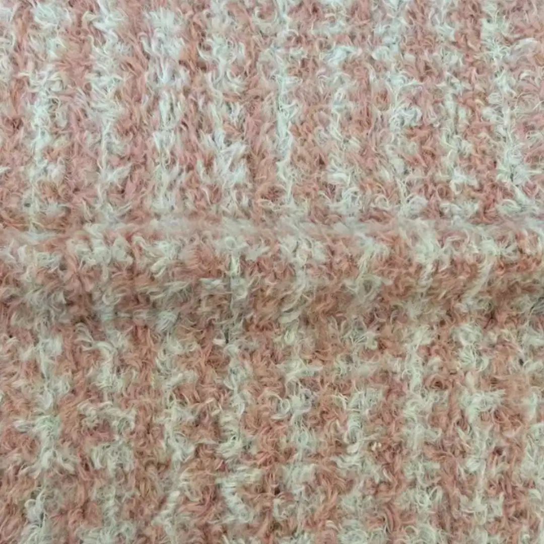 China Yarn for Roll Neck Jumper (Sweater),U-Neck Cardigan (Sweater) Feather Yarn Fancy Yarn Recycled Polyester Nylon Pink color buy from China wholesaler bulk order at wholesale price free worldwide shipping Alibaba