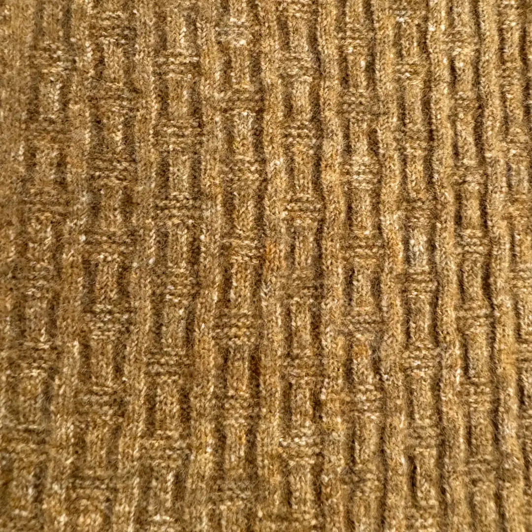 China Yarn for Ladies Vest (Sweater),Men’s Vest (Sweater),Open Cardigan (Sweater),Full-Zipper Cardigan (Sweater),Crew Neck Pullover (Sweater),Crop Top Pullover (Sweater) Mossy Yarn Fancy Yarn Recycled Polyester Acrylic Wool Spandex Brown color buy from China wholesaler bulk order at wholesale price free worldwide shipping Alibaba