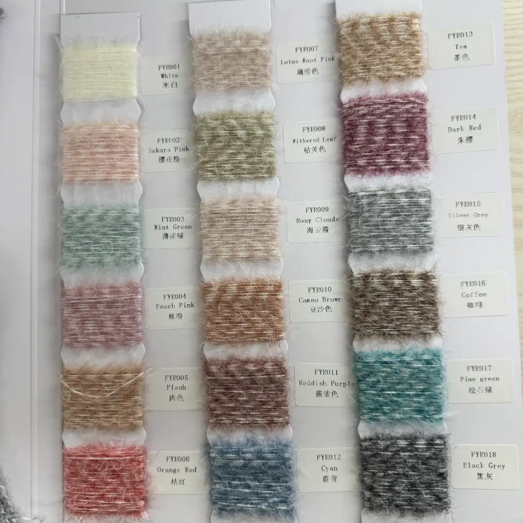China Yarn for Ladies Vest (Sweater),Men’s Vest (Sweater),Open Cardigan (Sweater),Full-Zipper Cardigan (Sweater),Crew Neck Pullover (Sweater),Crop Top Pullover (Sweater) Feather Yarn Fancy Yarn Recycled Polyester Re-nylon Tea Ciffee Pink Cyan color buy from China wholesaler bulk order at wholesale price free worldwide shipping Alibaba