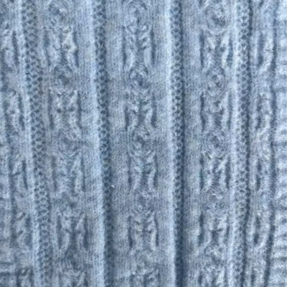 China Yarn for Round Neck Pullover (Sweater),Hoodie  (Sweater),Dresses (Pullover) (Sweater),Tie-Front Top (Sweater) Mossy Yarn Fancy Yarn Polyester Graphene Acrylic Elastane Wool blue color buy from China wholesaler bulk order at wholesale price free worldwide shipping Alibaba