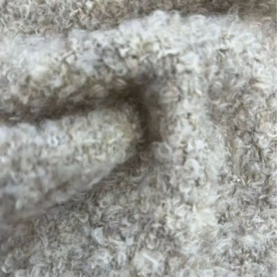 China Yarn for Ladies Vest (Sweater),Knitted Jacket (Sweater),Round Neck Pullover (Sweater),Crew Neck Pullover (Sweater),Hoodie  (Sweater) Mossy Yarn Fancy Yarn Recycled Polyester Acrylic Polyester Wool Elastane camel Hair color buy from China wholesaler bulk order at wholesale price free worldwide shipping Alibaba