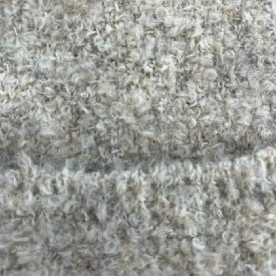 China Yarn for Ladies Vest (Sweater),Knitted Jacket (Sweater),Round Neck Pullover (Sweater),Crew Neck Pullover (Sweater),Hoodie  (Sweater) Mossy Yarn Fancy Yarn Recycled Polyester Acrylic Polyester Wool Elastane camel Hair color buy from China wholesaler bulk order at wholesale price free worldwide shipping Alibaba