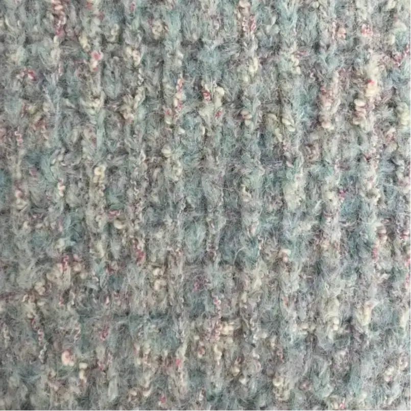 China Yarn for Men’s Vest (Sweater),Open Cardigan (Sweater),Full-Zipper Cardigan (Sweater),Half-Zipper Cardigan (Sweater) Mossy Yarn Fancy Yarn Recycled Polyester Cotton Nylon Wool Elastane BLUE+PINK+WHITE color buy from China wholesaler bulk order at wholesale price free worldwide shipping Alibaba