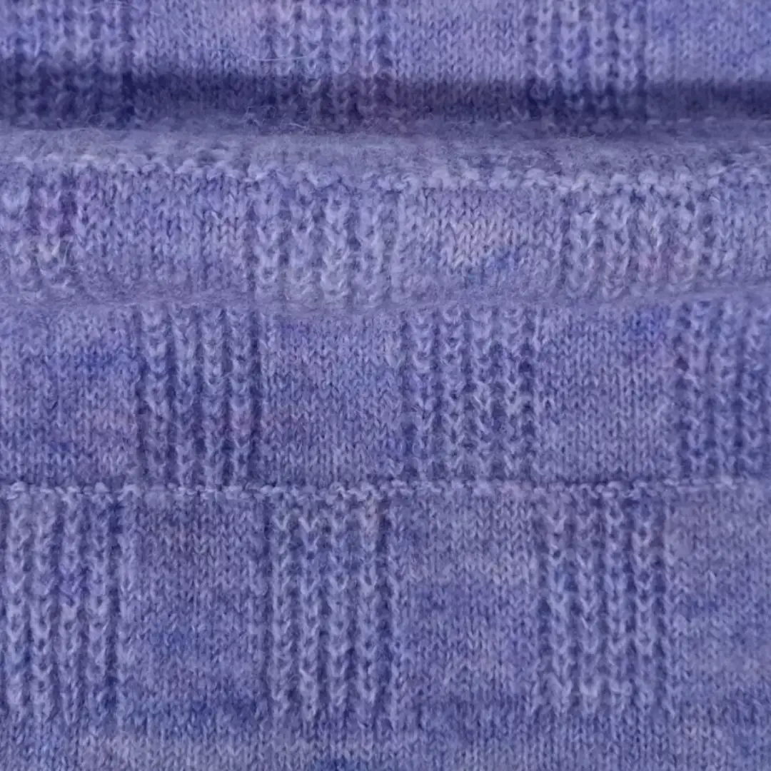 China Yarn for Ladies Vest (Sweater),Men’s Vest (Sweater),Open Cardigan (Sweater),Full-Zipper Cardigan (Sweater),Half-Zipper Cardigan (Sweater),Shirt Long Sleeve Button (Sweater) Mossy Yarn Fancy Yarn Polyester Elastane Wool Acrylic Purple color buy from China wholesaler bulk order at wholesale price free worldwide shipping Alibaba