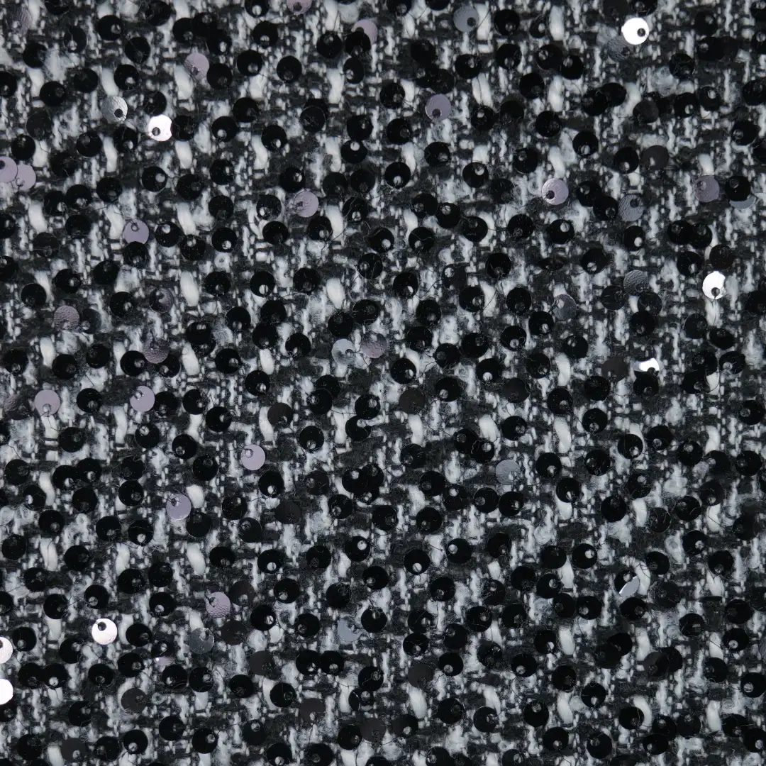 China Fabric for Skirt,Overcoat,Open Cardigan (Sweater) Chanel-Style Fabric Woolen Polyester dark grey color buy from China wholesaler bulk order at wholesale price free worldwide shipping Alibaba