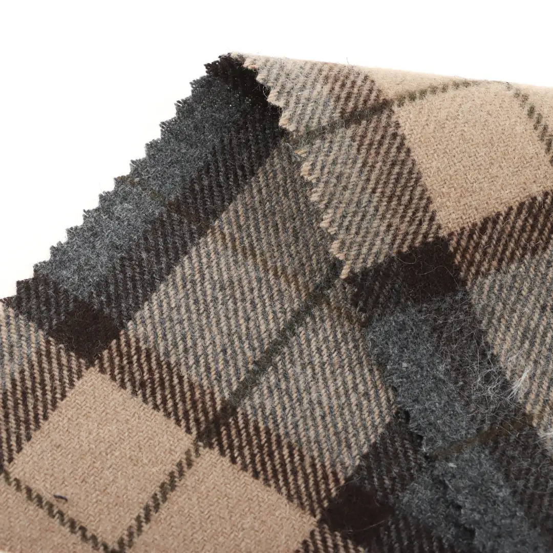 China Fabric for Jackets,Trench Coat,Overcoat Woolen Twill Woolen Polyester Wool Acrylic Other check color buy from China wholesaler bulk order at wholesale price free worldwide shipping Alibaba