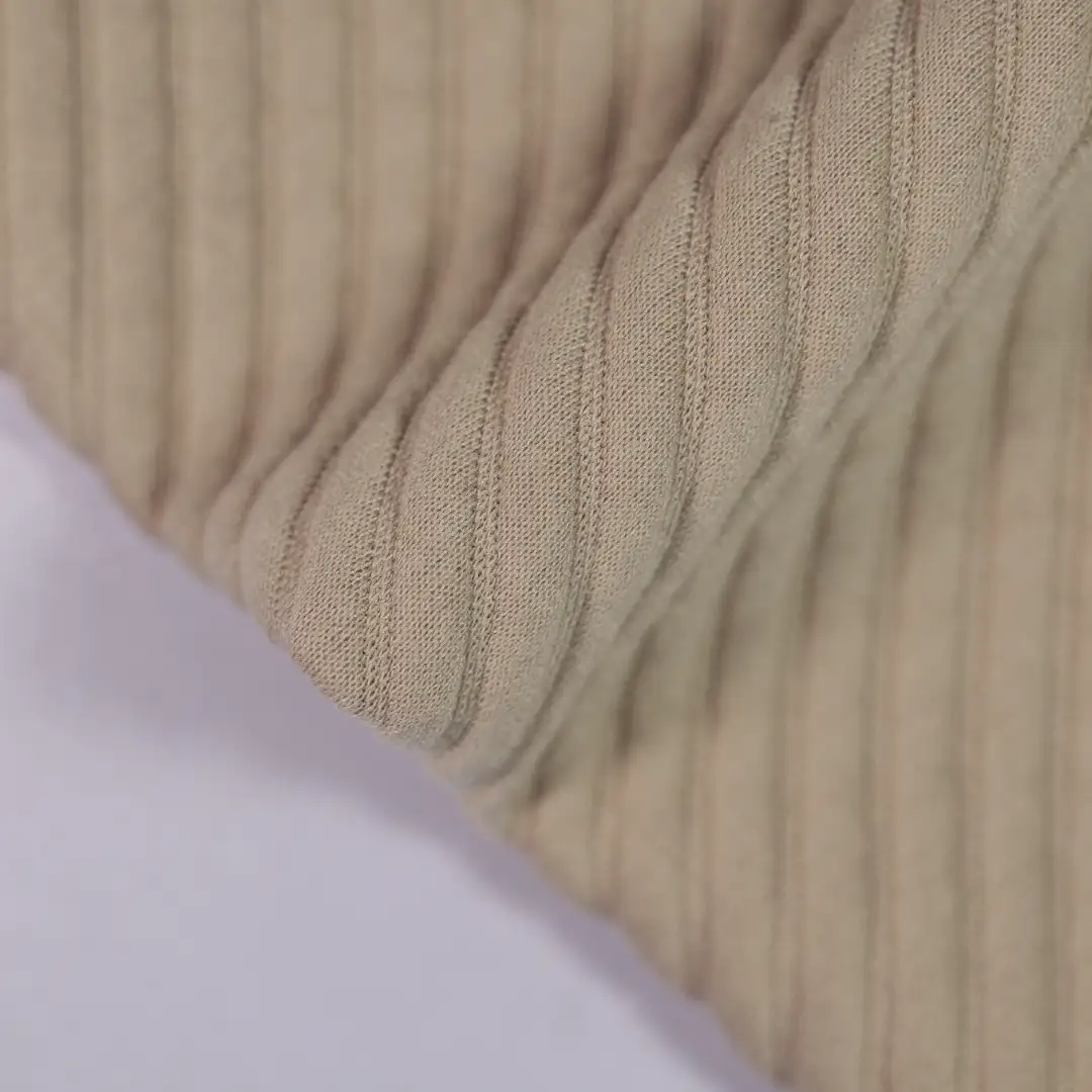 China Fabric for Hoodie,Long Sleeve Base Layer Top Scuba Knit Fabric Polyester Rayon Spandex light coffee color buy from China wholesaler bulk order at wholesale price free worldwide shipping Alibaba