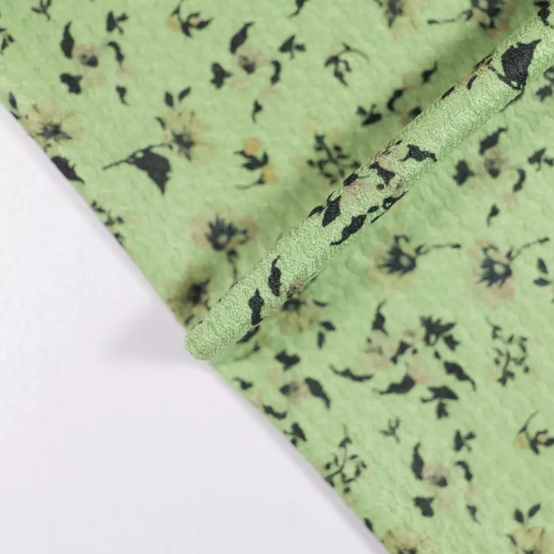 China Fabric for T-Shirt,Skirt,Jogger,Backless Beach Dress Tricot Knit Fabric Polyester Spandex green color buy from China wholesaler bulk order at wholesale price free worldwide shipping Alibaba