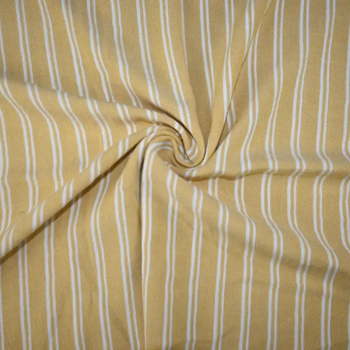 India Fabric for Shirt Cotton Plain Natural Woven Fabric VISCOSE YELLOW / WHITE color buy from India wholesaler bulk order at wholesale price free worldwide shipping Alibaba
