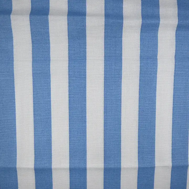 India Fabric for Shirt Cotton Plain Natural Woven Fabric COTTON FLEX BLUE / WHITE color buy from India wholesaler bulk order at wholesale price free worldwide shipping Alibaba