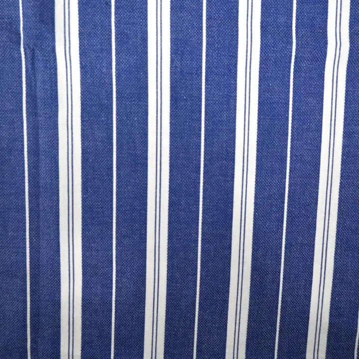 India Fabric for Shirt Cotton Plain Natural Woven Fabric COTTON BLUE / WHITE color buy from India wholesaler bulk order at wholesale price free worldwide shipping Alibaba