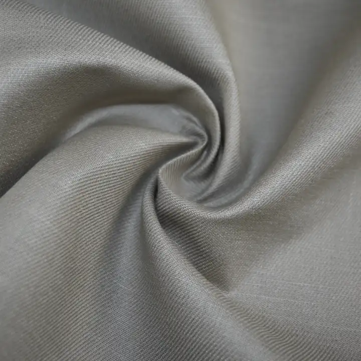 India Fabric for Shirt Cotton Plain Natural Woven Fabric COTTON DK BEIGE color buy from India wholesaler bulk order at wholesale price free worldwide shipping Alibaba