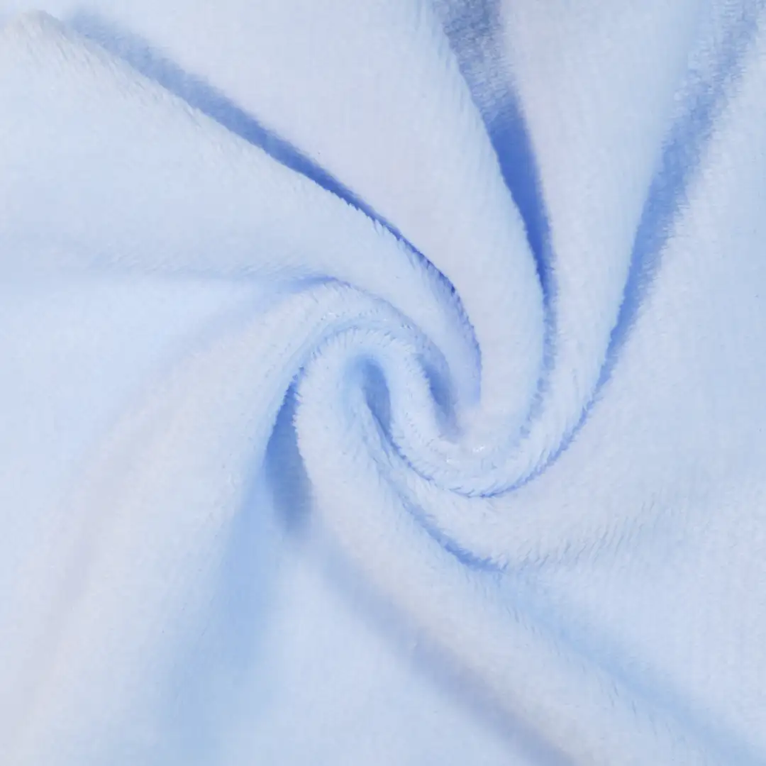 China Fabric for Loungewear Double-side fleece Knit Fabric Polyester blue color buy from China wholesaler bulk order at wholesale price free worldwide shipping Alibaba