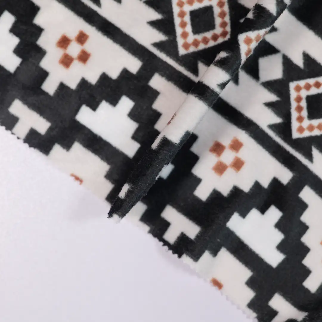 China Fabric for Loungewear Fleece Knit Fabric Polyester Milky white color buy from China wholesaler bulk order at wholesale price free worldwide shipping Alibaba