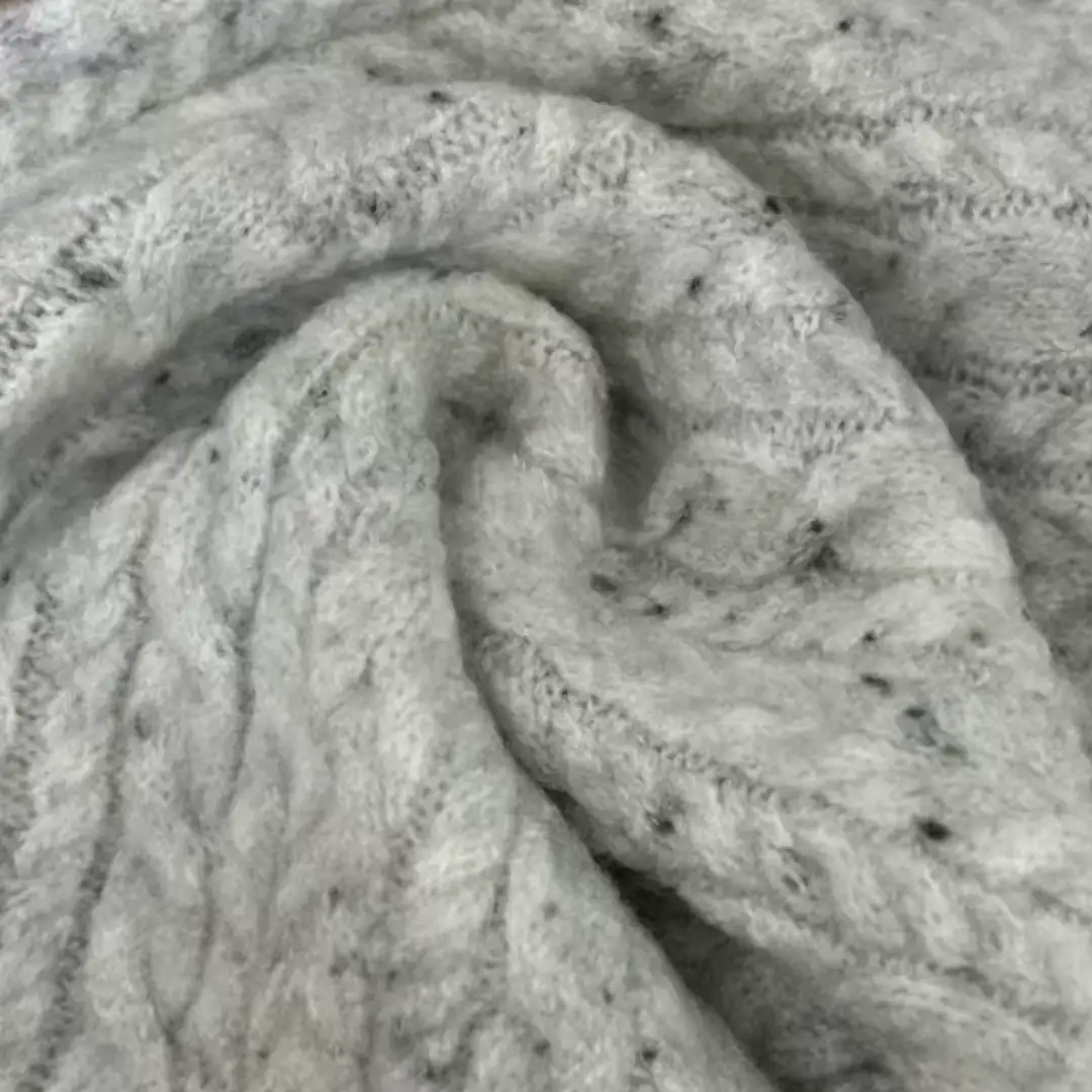 China Yarn for Open Cardigan (Sweater),Roll Neck Jumper (Sweater),U-Neck Cardigan (Sweater),V-Neck Button Up Cardigan (Sweater),Womens Ruffle Trims Cardigan (Sweater) Mossy Yarn Fancy Yarn Acrylic Polyester Spandex Flower grey color buy from China wholesaler bulk order at wholesale price free worldwide shipping Alibaba