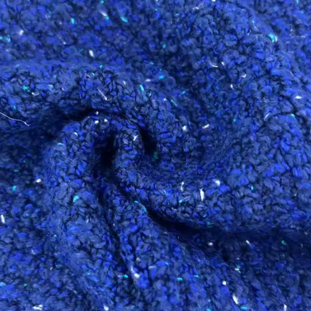 China Yarn for Open Cardigan (Sweater),Round Neck Pullover (Sweater),Roll Neck Jumper (Sweater),U-Neck Cardigan (Sweater),V-Neck Button Up Cardigan (Sweater),Boys Crew Neck Jumper (Sweater) Mossy Yarn Fancy Yarn BCI Cotton Acrylic Polyester Spandex Navy blue color buy from China wholesaler bulk order at wholesale price free worldwide shipping Alibaba