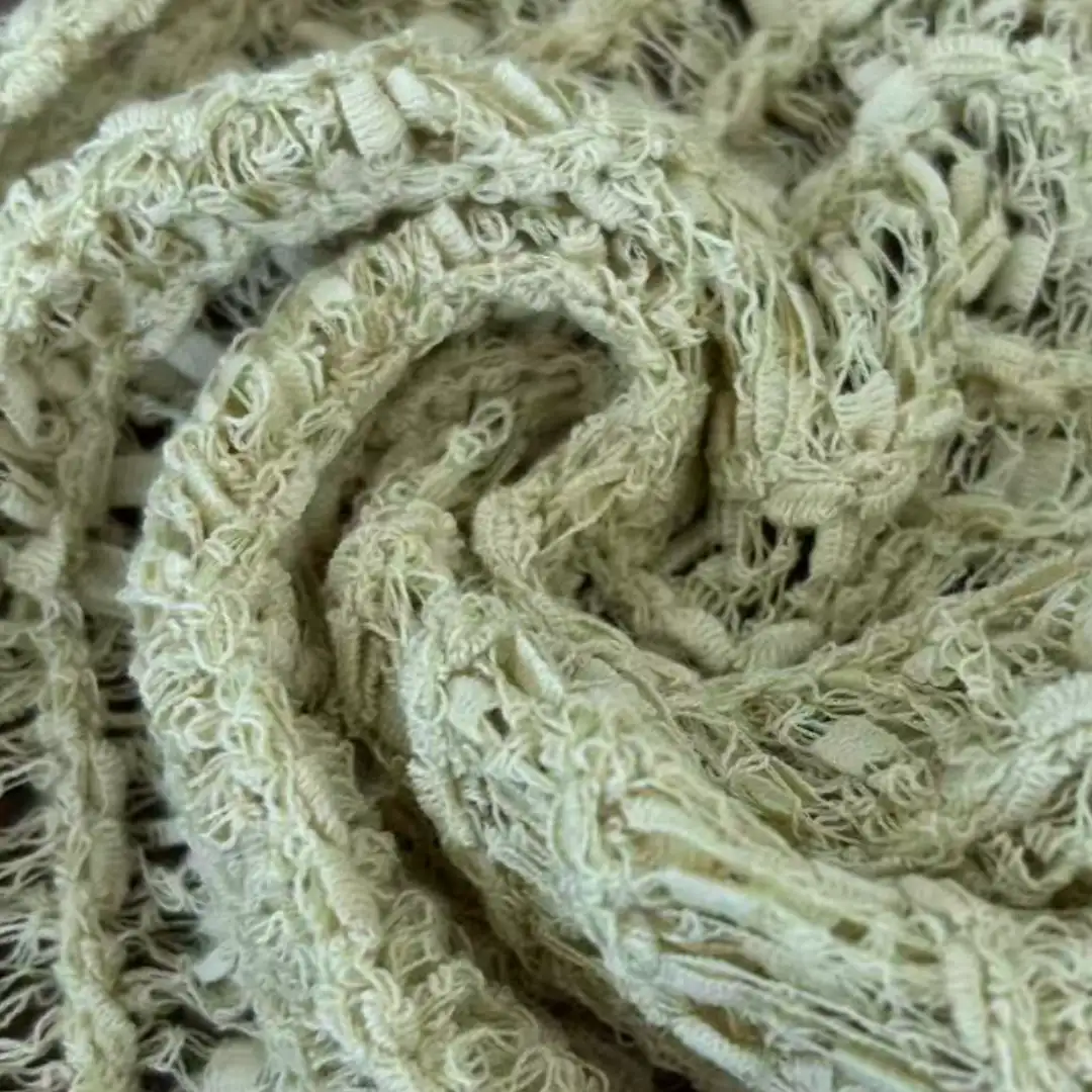 China Yarn for Open Cardigan (Sweater),U-Neck Cardigan (Sweater),Single Button Cardigan (Sweater,V-Neck Button Up Cardigan (Sweater) Tubular Tape Yarn Fancy Yarn BCI Cotton Nylon Yellow color buy from China wholesaler bulk order at wholesale price free worldwide shipping Alibaba