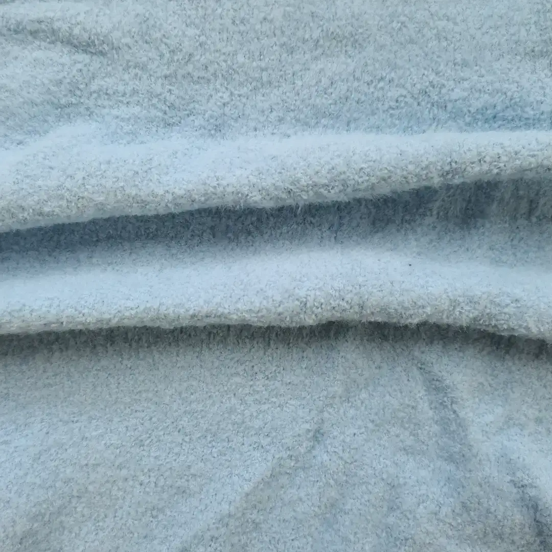 China Yarn for Open Cardigan (Sweater),Full-Zipper Cardigan (Sweater),Round Neck Pullover (Sweater),Kids V-Neck Cardigan (Sweater),Buttonless Cardigan (Sweater) Feather Yarn Fancy Yarn Polyester Blue color buy from China wholesaler bulk order at wholesale price free worldwide shipping Alibaba