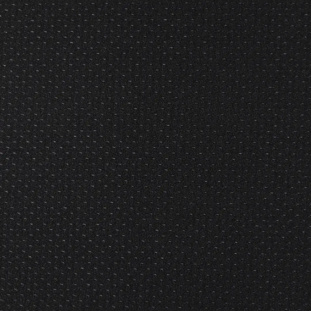 China Fabric for T-Shirt,Polo Shirt Mesh Knit Fabric Nylon Spandex black color buy from China wholesaler bulk order at wholesale price free worldwide shipping Alibaba
