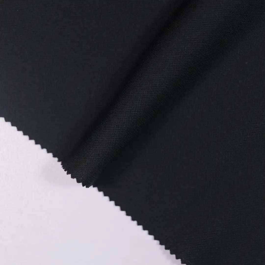 China Fabric for T-Shirt,Polo Shirt Tricot Knit Fabric Nylon Spandex black color buy from China wholesaler bulk order at wholesale price free worldwide shipping Alibaba