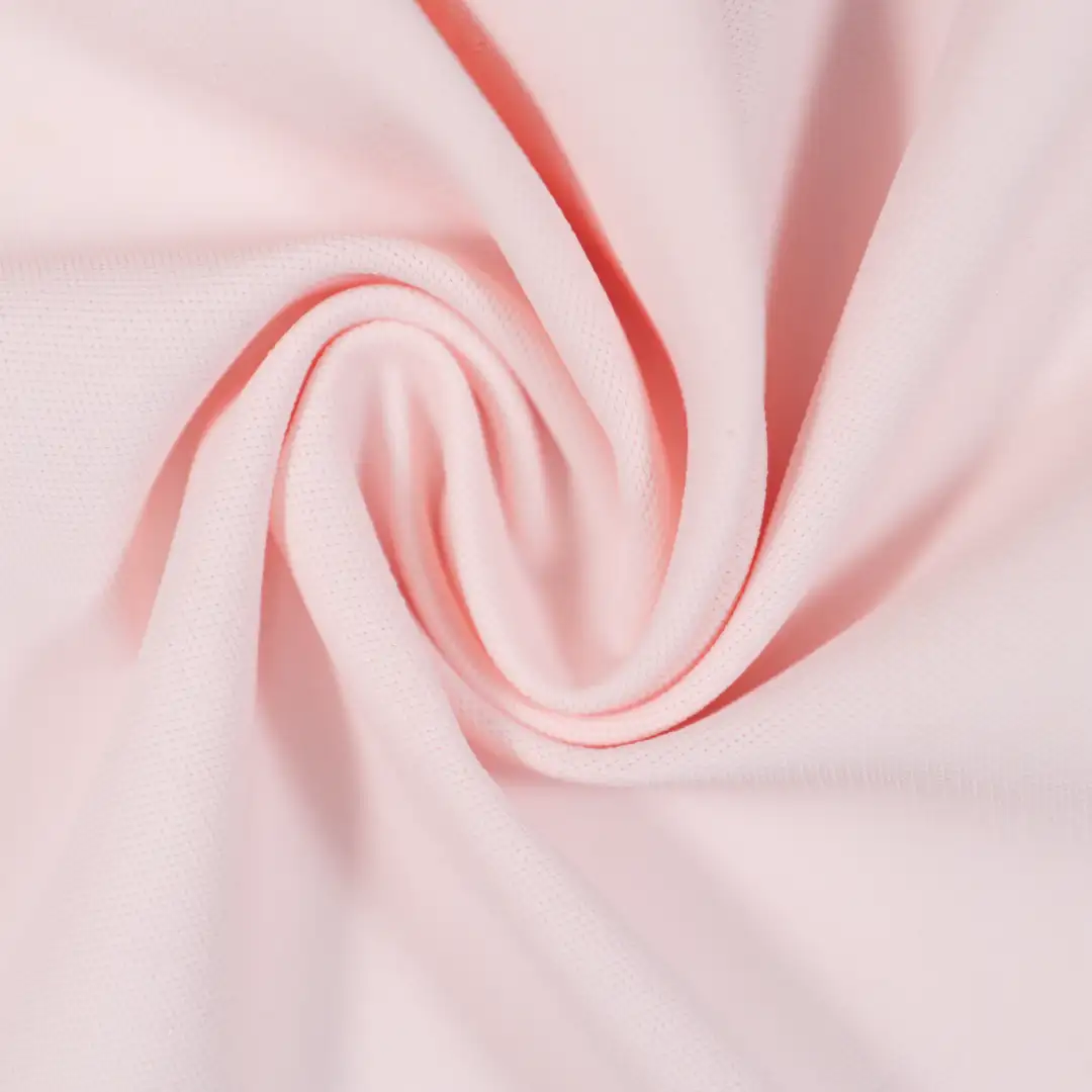 China Fabric for T-Shirt,Polo Shirt,Yoga Clothes Tricot Knit Fabric Nylon Spandex pink color buy from China wholesaler bulk order at wholesale price free worldwide shipping Alibaba