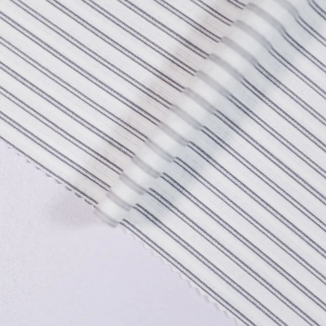 China Fabric for Yoga Clothes,Swimsuits Yarn-dyed fabric Knit Fabric Nylon Spandex black&white color buy from China wholesaler bulk order at wholesale price free worldwide shipping Alibaba