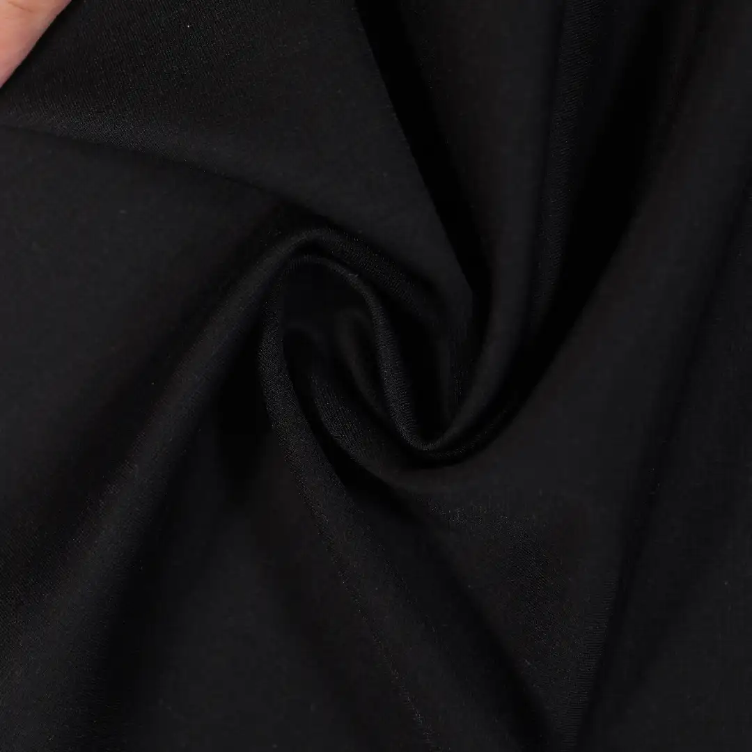 China Fabric for T-Shirt,Polo Shirt Jacquard Knit Fabric Polyester Nylon Linen black color buy from China wholesaler bulk order at wholesale price free worldwide shipping Alibaba