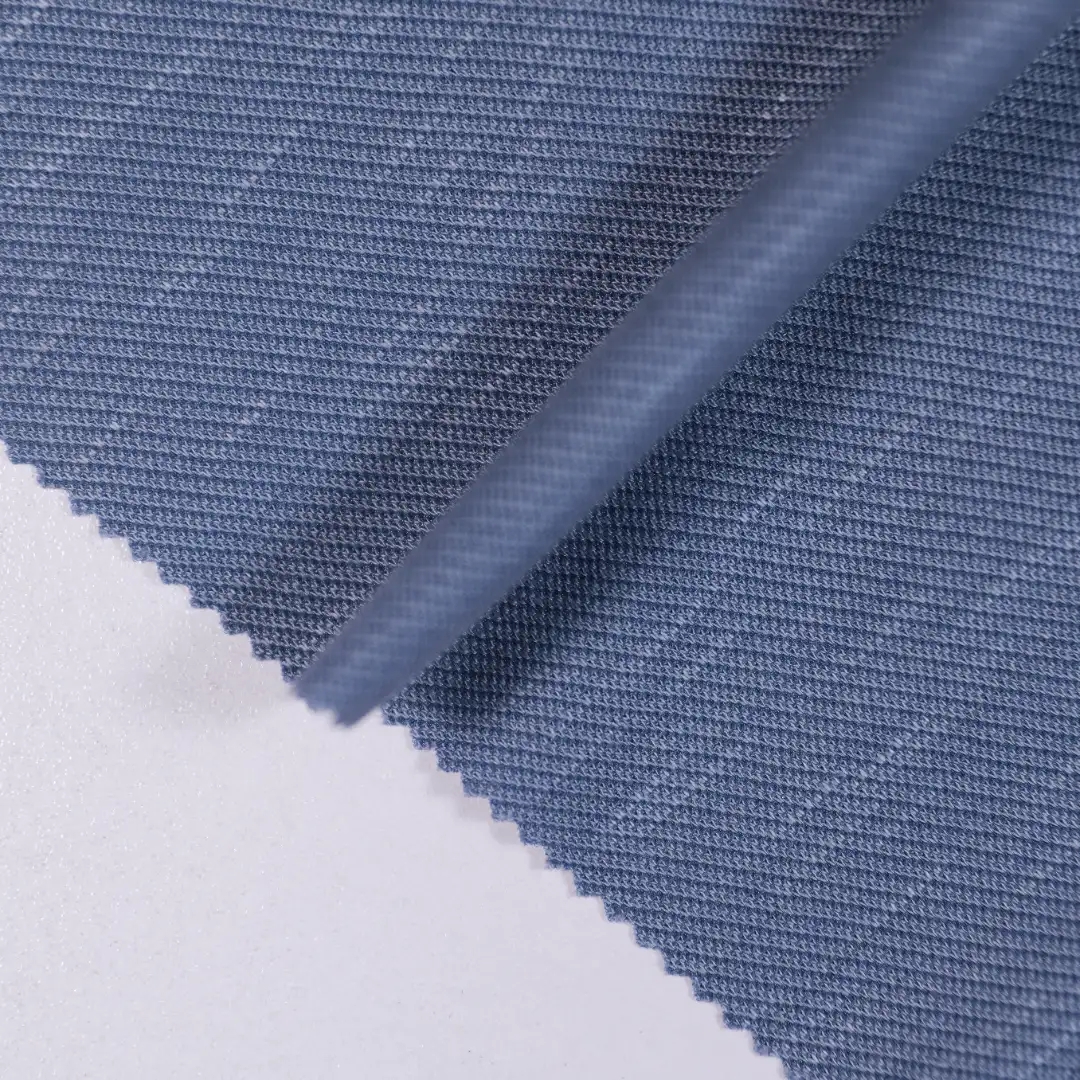 China Fabric for Loungewear Jacquard Knit Fabric Rayon Nylon blue color buy from China wholesaler bulk order at wholesale price free worldwide shipping Alibaba