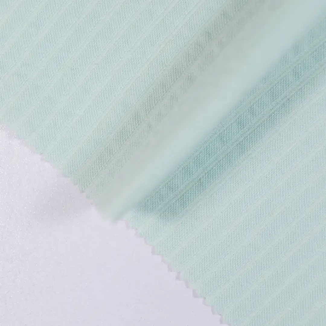 China Fabric for Loungewear Jacquard Knit Fabric Cotton Polyester green color buy from China wholesaler bulk order at wholesale price free worldwide shipping Alibaba