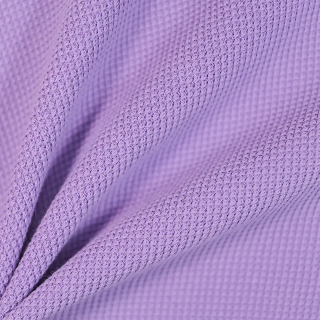 China Fabric for T-Shirt,Polo Shirt Jacquard Knit Fabric Cotton Spandex Polyester purple color buy from China wholesaler bulk order at wholesale price free worldwide shipping Alibaba